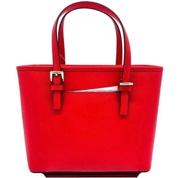 Michael Kors Jet Set Travel Extra-Small Top
Zip Tote Bag Red - Picture 3 of 9